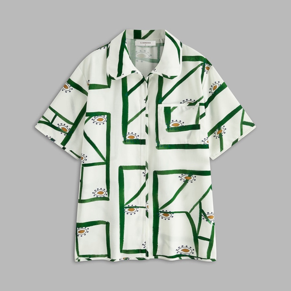 Commense print drawstring short set - Picture 7 of 9